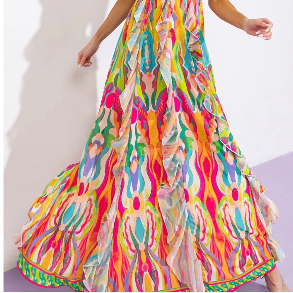 NWT Flying Tomato “DANCE THE NIGHT AWAY”MAXI DRESS Small - Picture 10 of 13